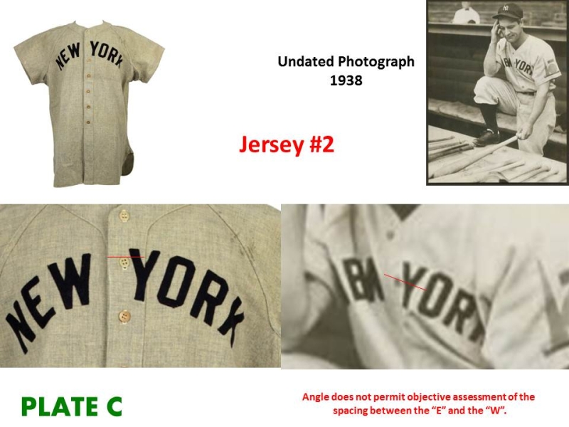 New York Yankees uniform worm by Lou Gehrig in 1939, National
